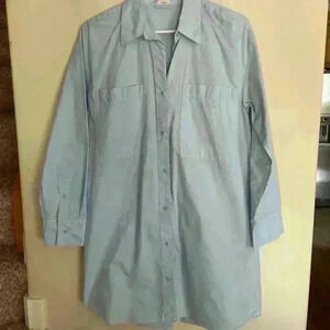 Wilfred | Aritzia oversized light blue poplin classic button down shirt size 1